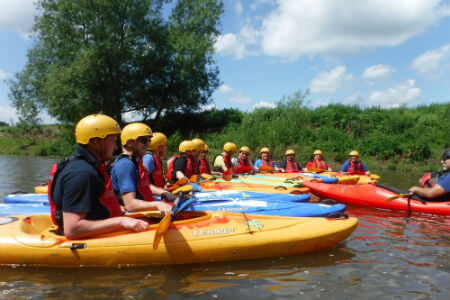 Outdoor adventures for stag party Wye Valley