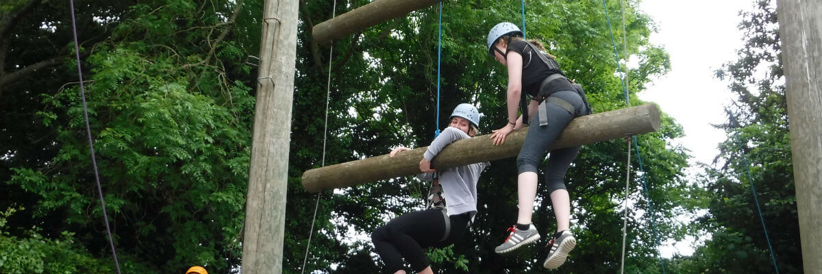 High level ropes adventure day, Forest of Dean, Wye Valley, South Wale