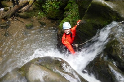 Gorge scrambling a fun team building day out in The Forest of Dean & Wye Valle