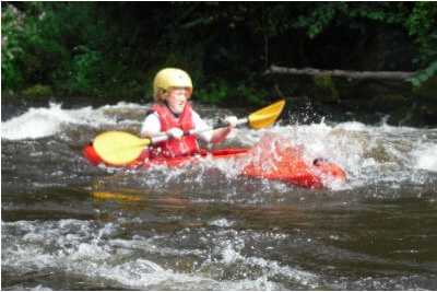 Guided kayaking on the River Wye