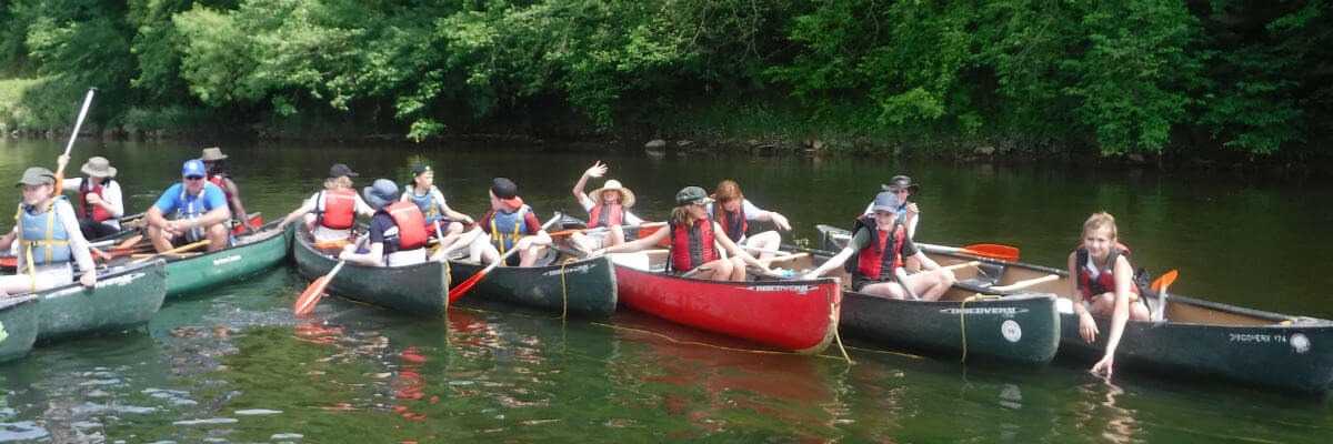 Canoeing trips Wye Valley