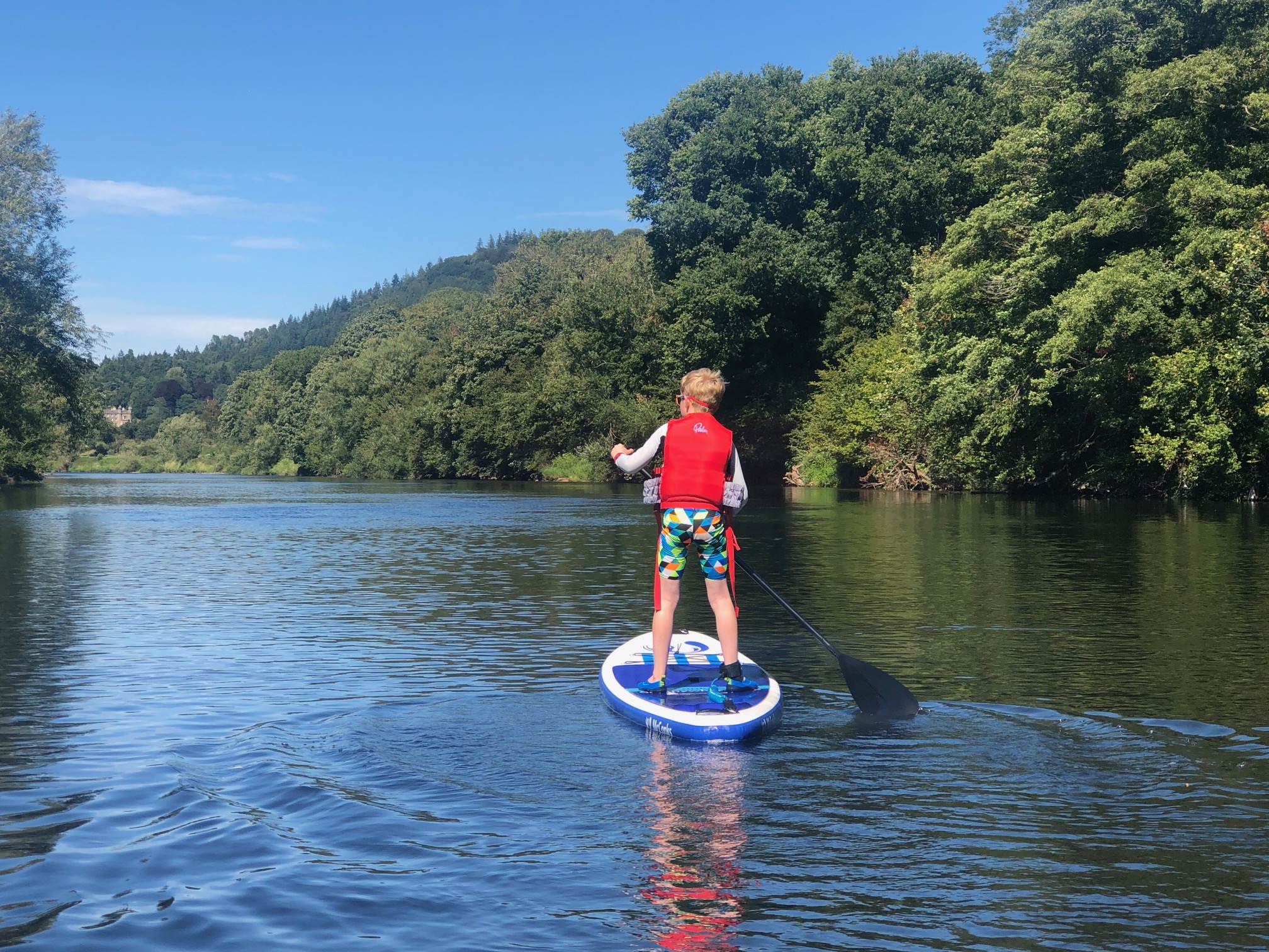 Family fun on The River Wye Stand-up paddle boarding (SUP) with Inspire2Adventure