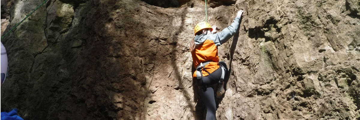 Rock climbing at Symonds Yat, Wye Valley & Forest of Dean