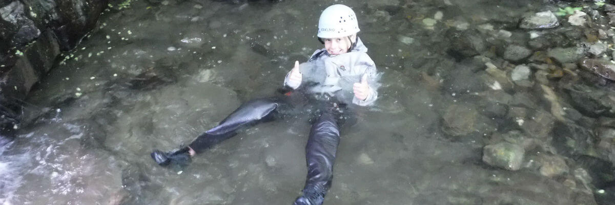 Family gorge scrambling in the Forest of Dean & Wye Valley