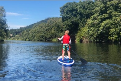 Stand-up paddle boarding Monmouth Brecon Beacons