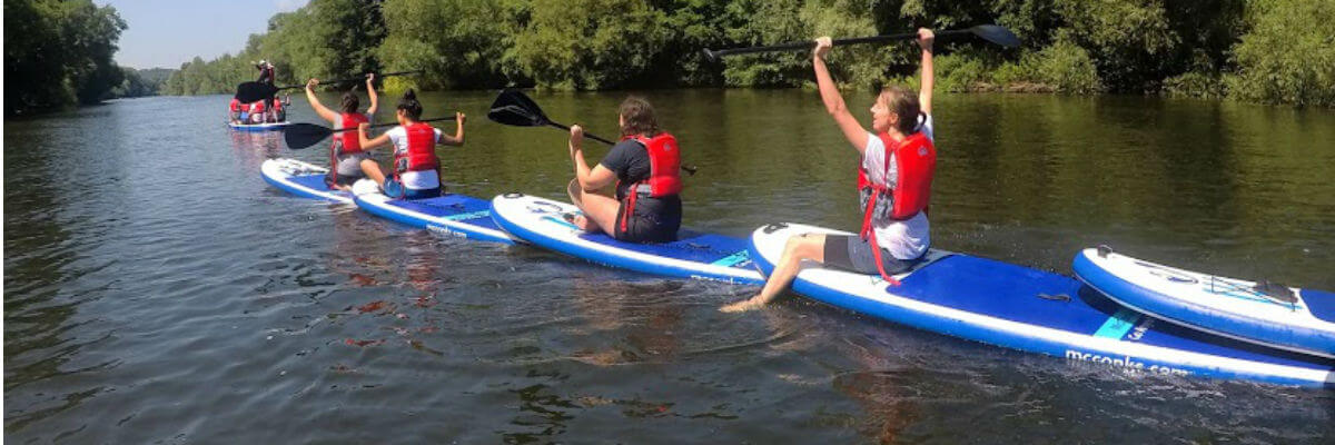 Outdoor adventures for groups Wye Valley stand up paddle boarding