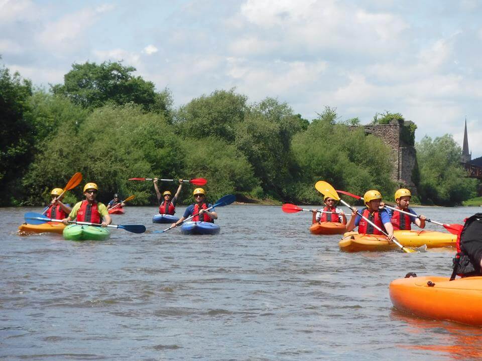 Kayaking and canoeing on The River Wye Wye Valley Adventure holiday Wye Valley Brecon Beacons canoeing and kayaking