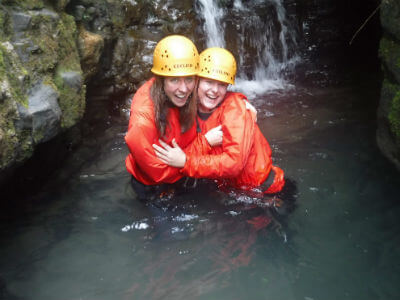 Gorge scrambling South Wales