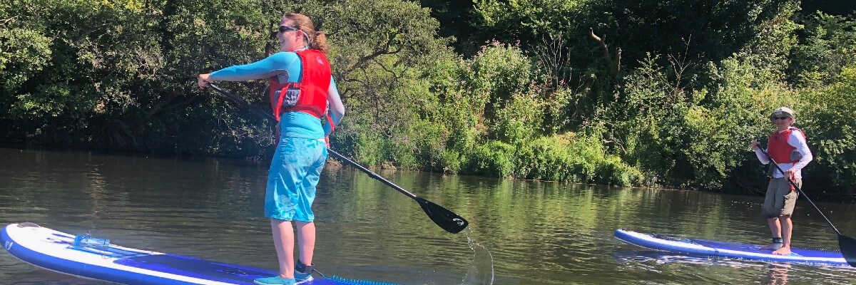 Summer fun on the River Wye Stand-up paddle boarding (SUP) with Inspire2Adventure