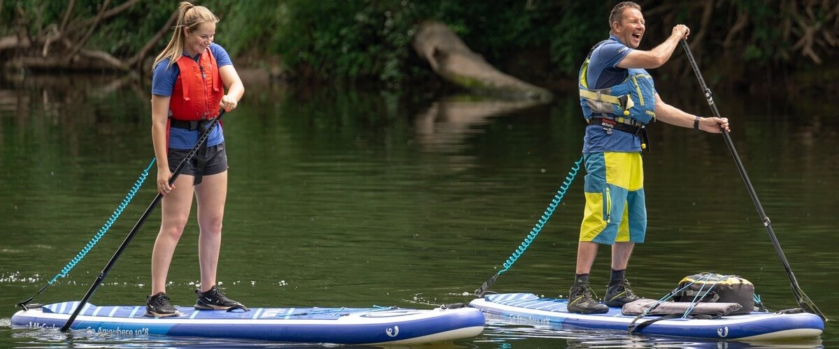 Stand-up paddle boarding experience on the River Wye at Monmouth!